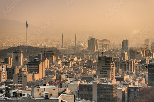 Great Iranian city in winter © Yakobchuk Olena