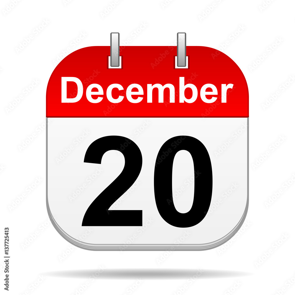 December 20 calendar icon December 20 calendar icon