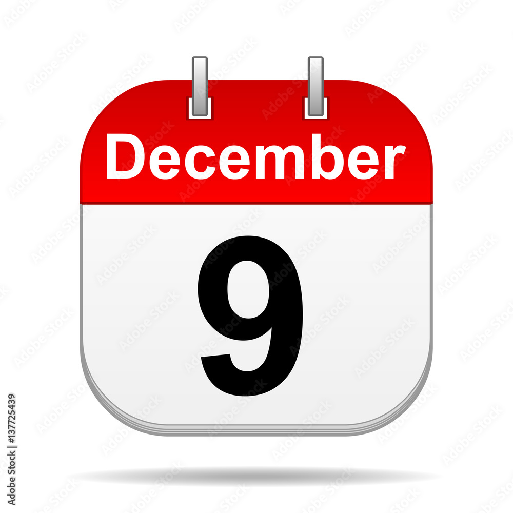 December 9 calendar icon December 9 calendar icon
