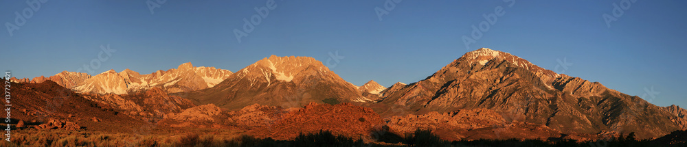 mountain morning panorama