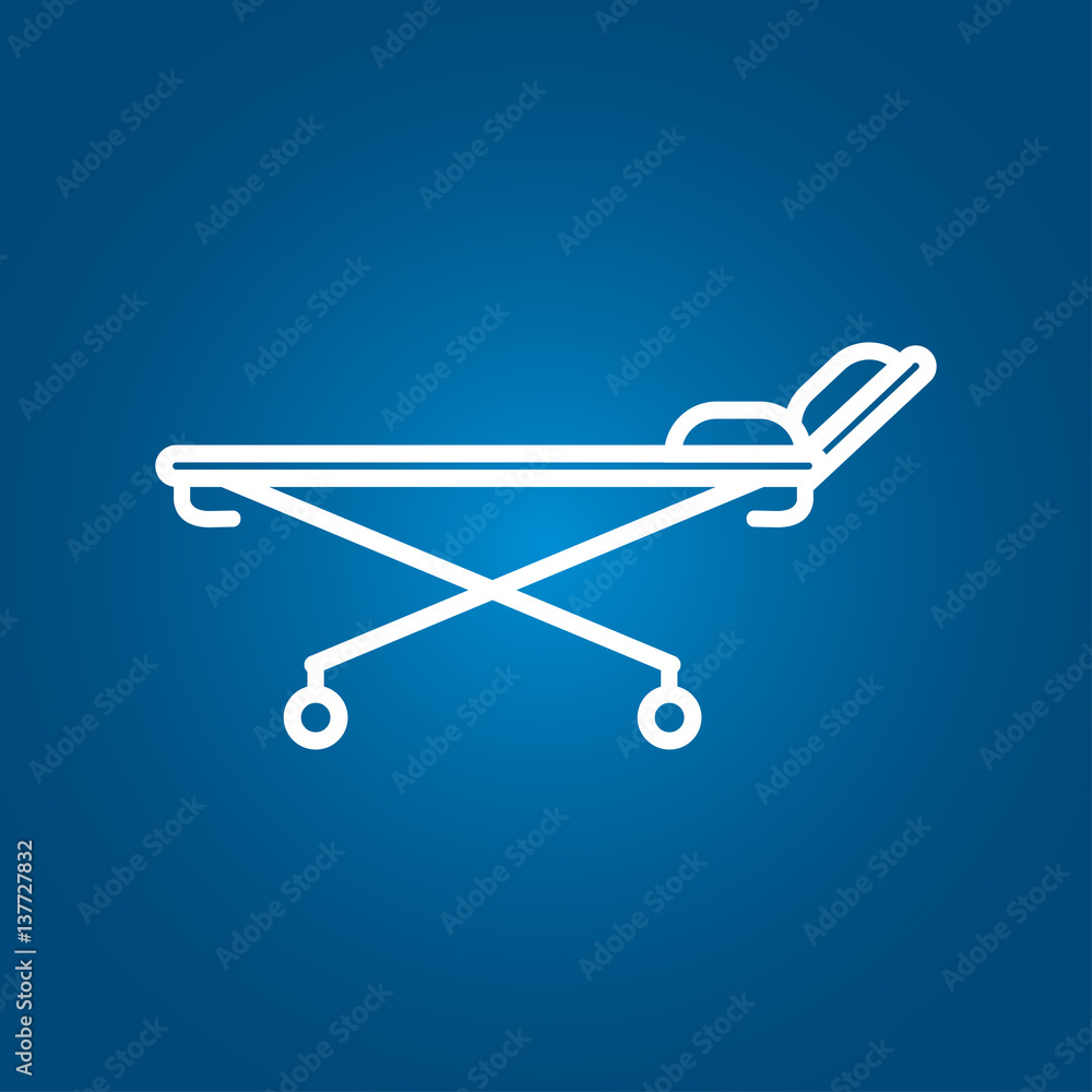 Hospital bed icon Hospital bed icon