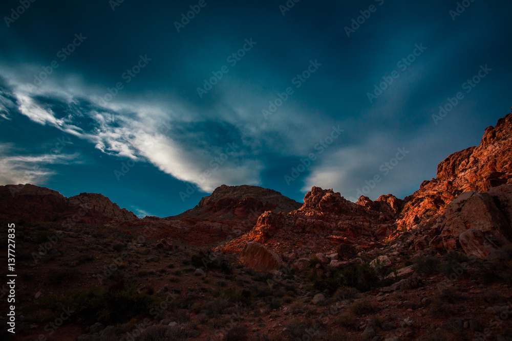 Desert Mountain Sunset