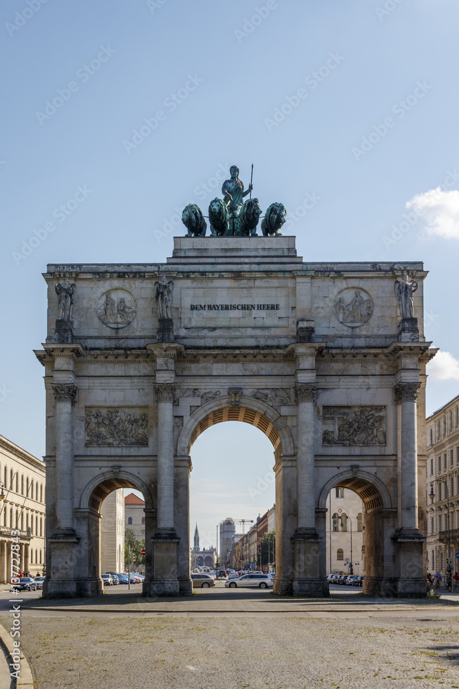 Obraz premium Victory Gate (Siegestor) in Munich, Germany, 2015