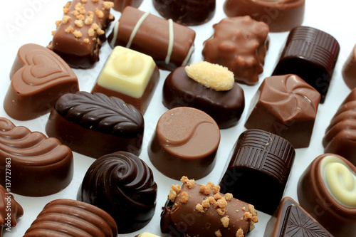 Different sorts of chocolates