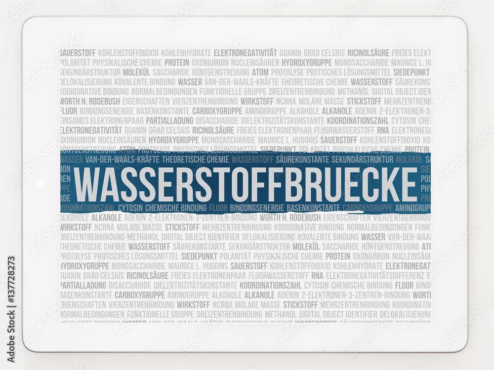 Obraz premium Wasserstoffbrücke