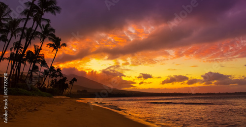 hawaiian sunset photo
