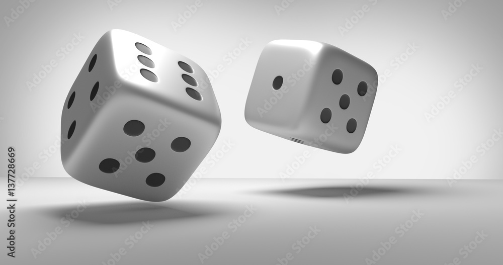 cubes dices 3d render cubes dices 3d render