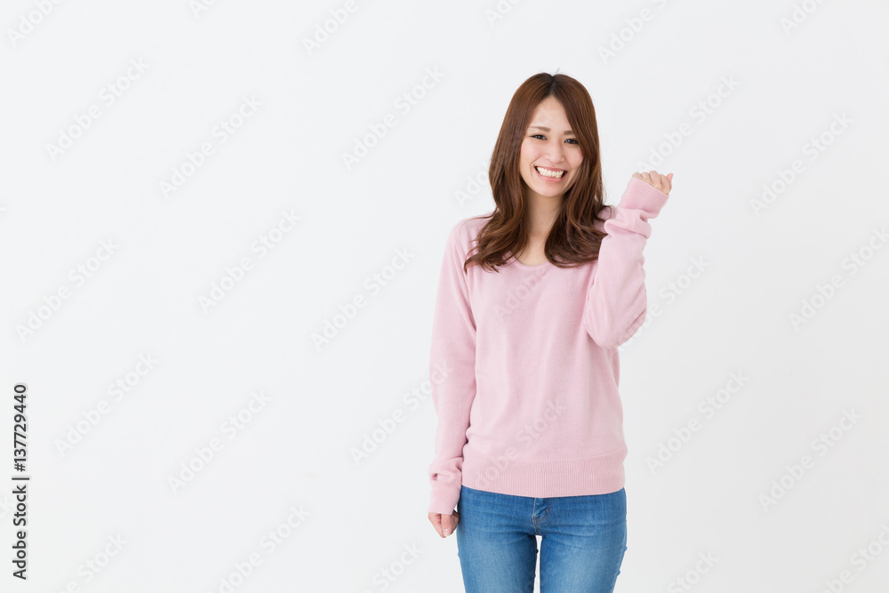 笑顔の女性 笑顔の女性