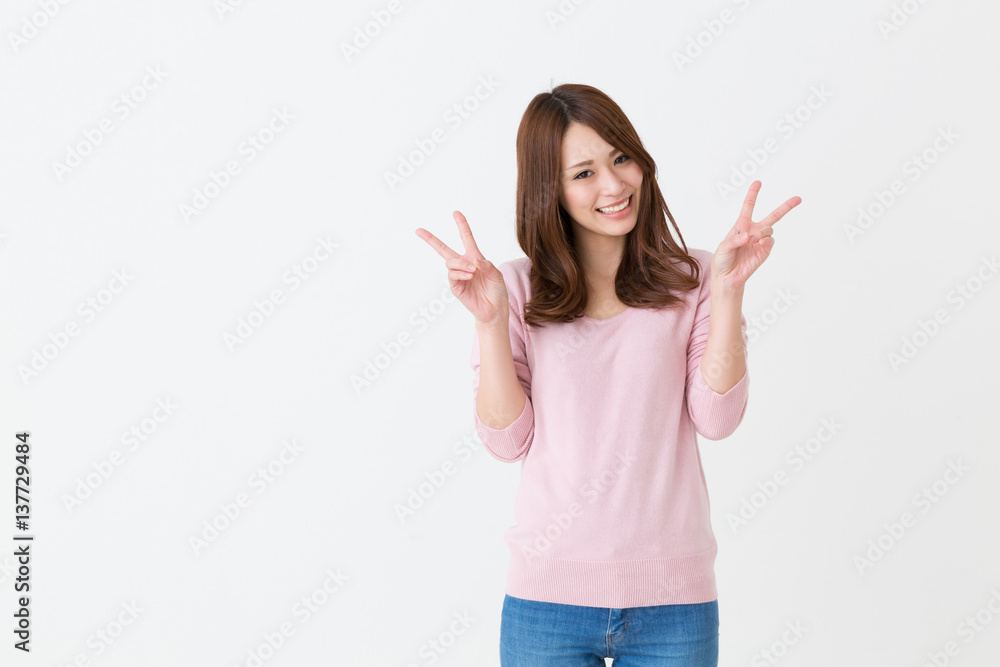 笑顔の女性 笑顔の女性