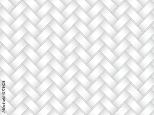 Vector seamless pattern of interweaving bands. White texture.