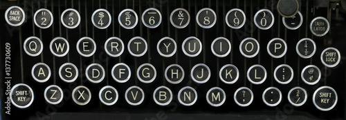 old typewriter keyboard