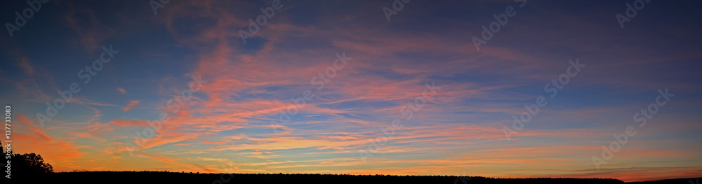 sunset panorama