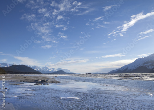 Chilkat Esturary with Melting Ice