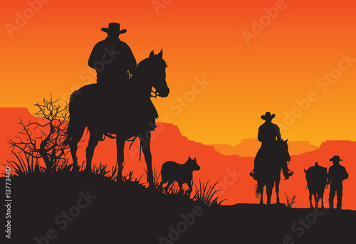 American Western Cowboy