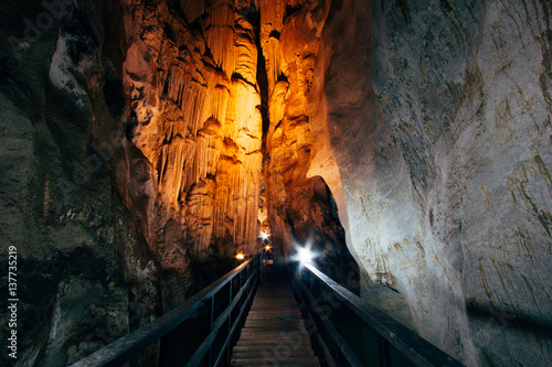 Inside Phra Nang Nai cave (Diamond cave), Railay island, Krabi, Thailand