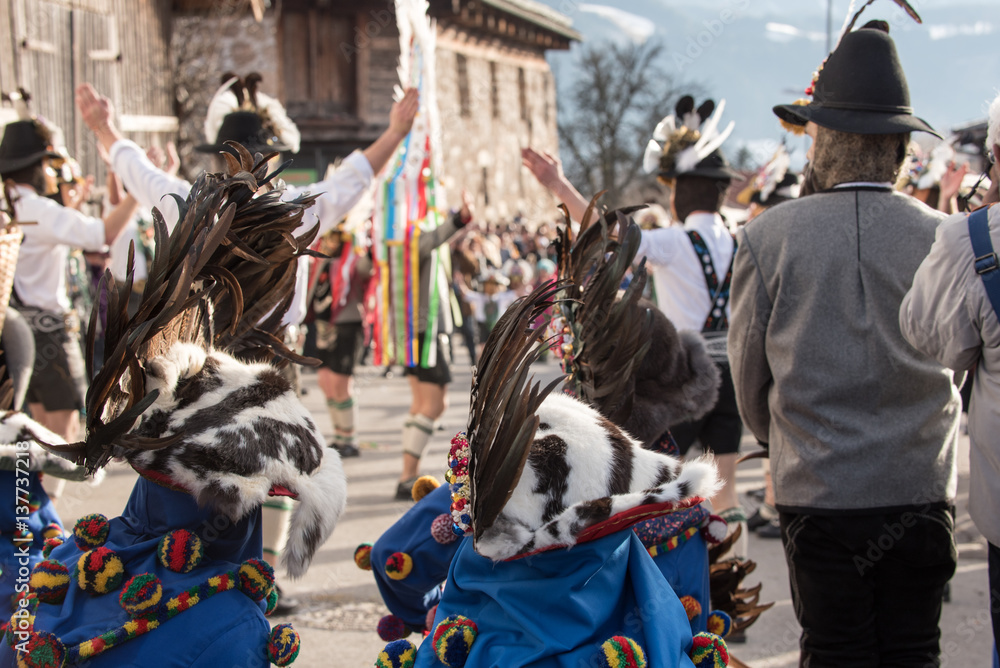 Matschgerer Fasching Karneval Umzug Absam Tirol Österreich