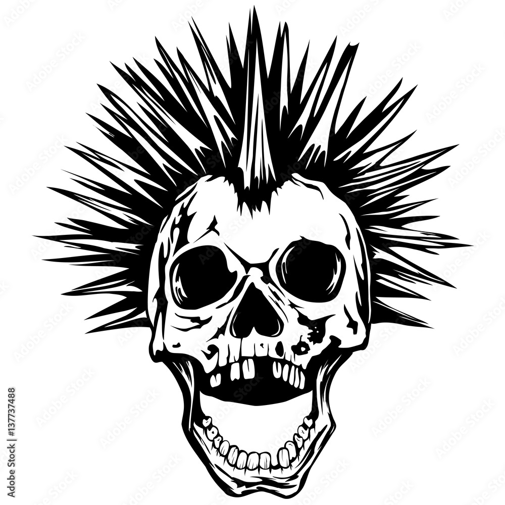 Obraz premium skull punk