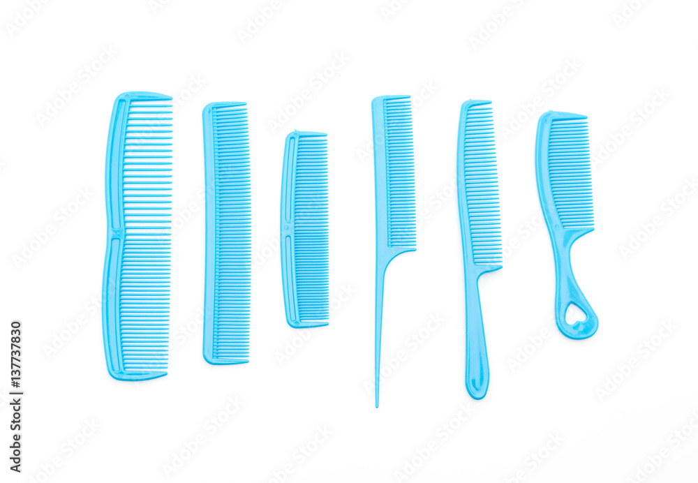 blue comb on white blue comb on white