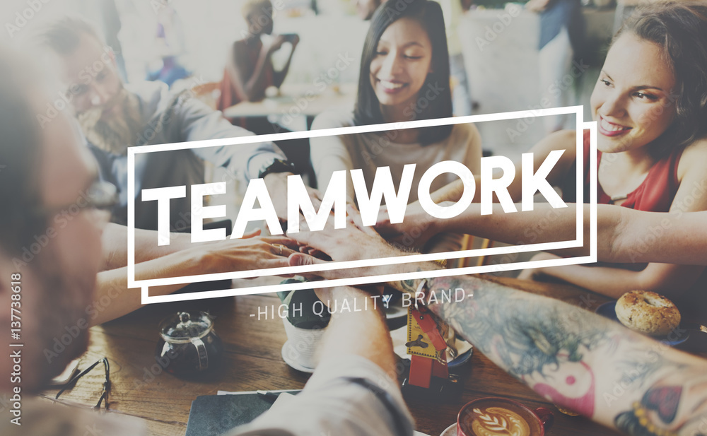 Obraz premium Teamwork Team Building Spirit Togetherness Concept