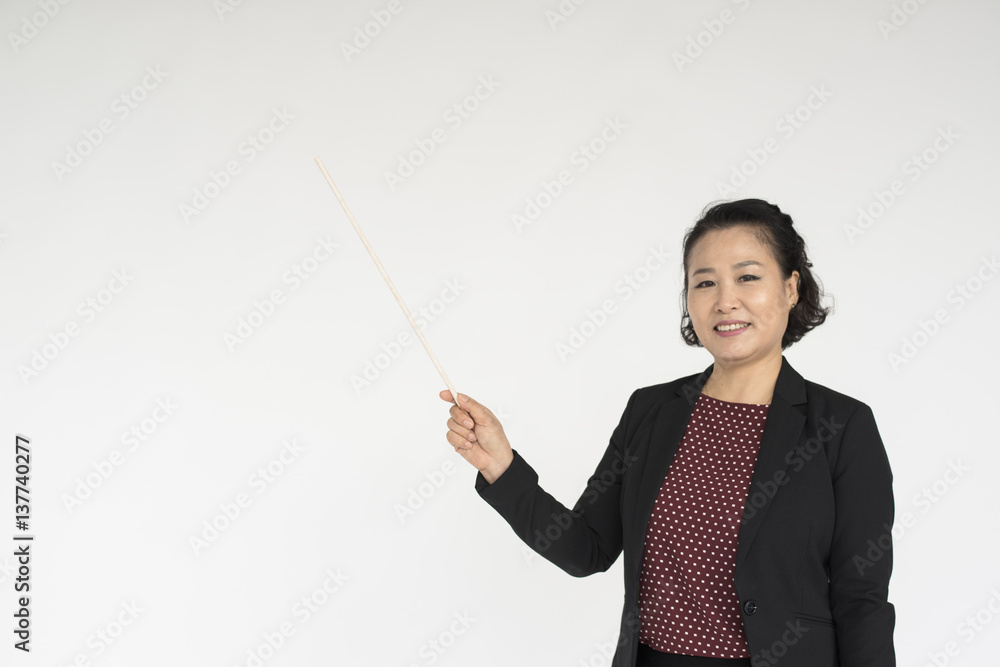 Business Woman Career Cheerful Confident Concept Business Woman Career Cheerful Confident Concept