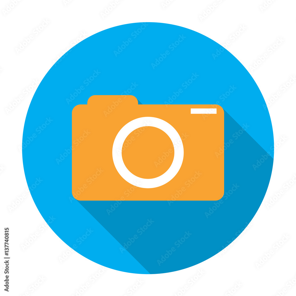 camera icon vector illustration with shadow camera icon vector illustration with shadow
