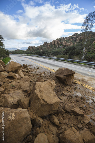 Landslide Blocking Los Ange...