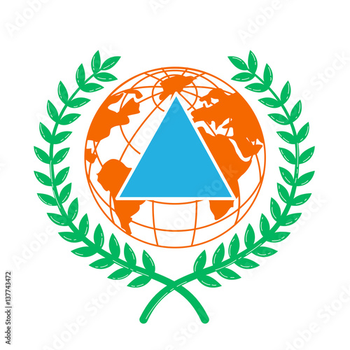 Icon World Civil Defence Day.
