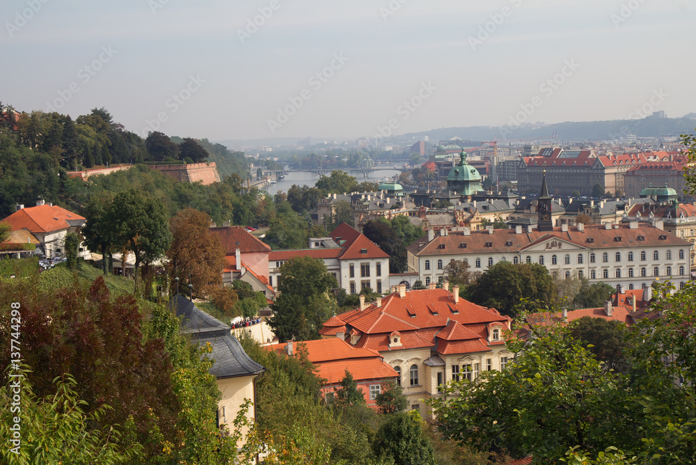 Prague view from above.
