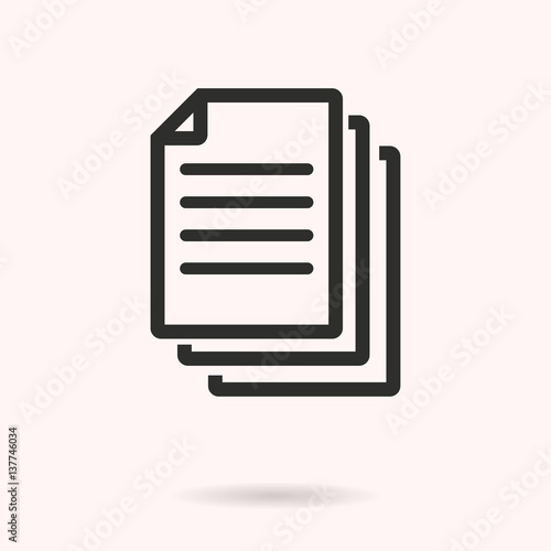 Document - vector icon.