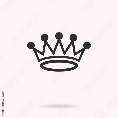 Crown - vector icon.