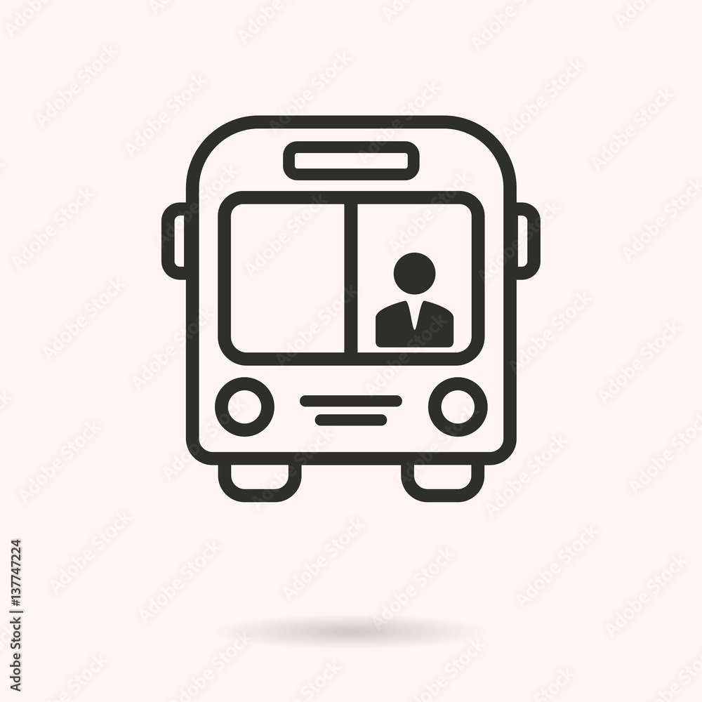 Bus - vector icon. Bus - vector icon.