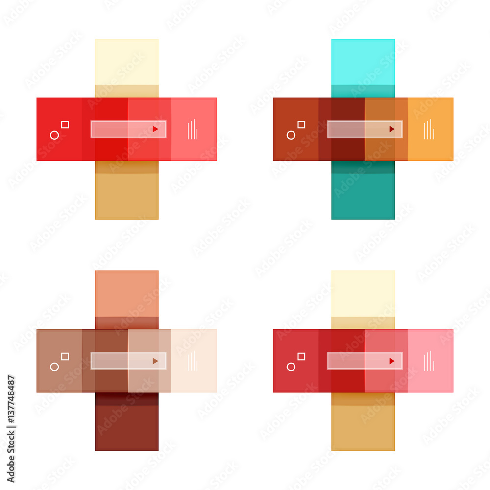 Vector blank stripes and lines infographics templates Vector blank stripes and lines infographics templates