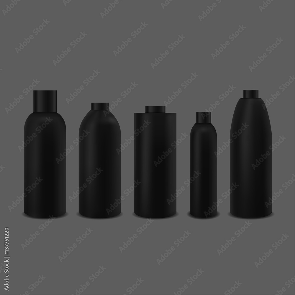 Black bottle set