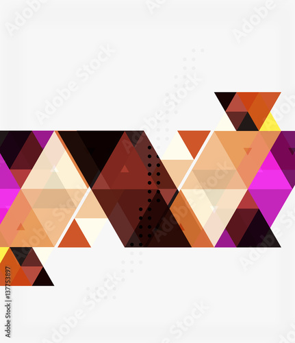 Vector abstract colorful triangle repetition