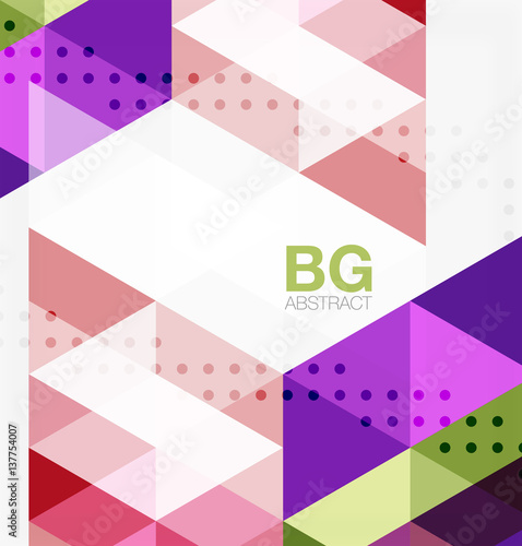 Vector abstract colorful triangle repetition