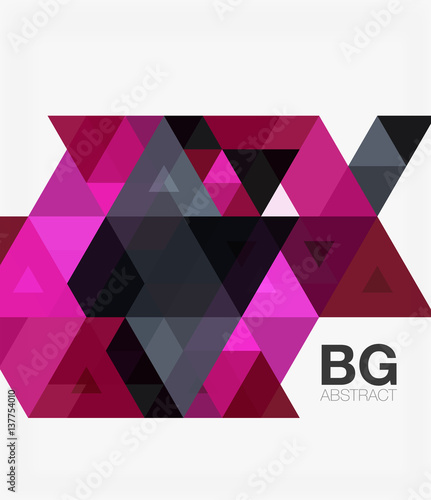 Vector abstract colorful triangle repetition
