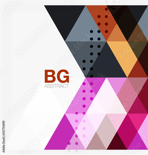 Vector abstract colorful triangle repetition
