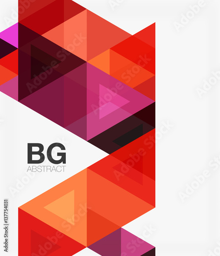Vector abstract colorful triangle repetition