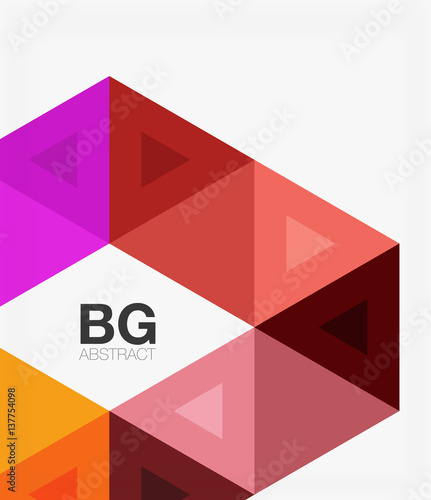 Free Download Vector abstract colorful triangle repetition - GFXLoad