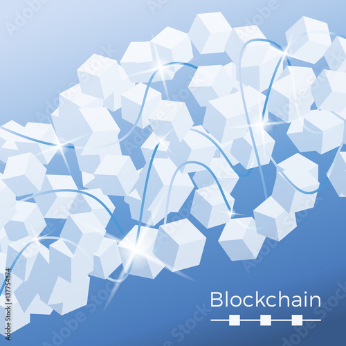 Blockchain technology concept