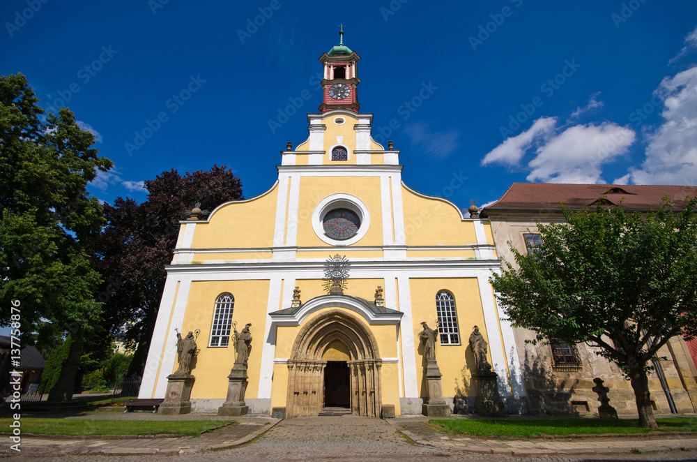 Old church in Police nad Metuji, Czech Republic