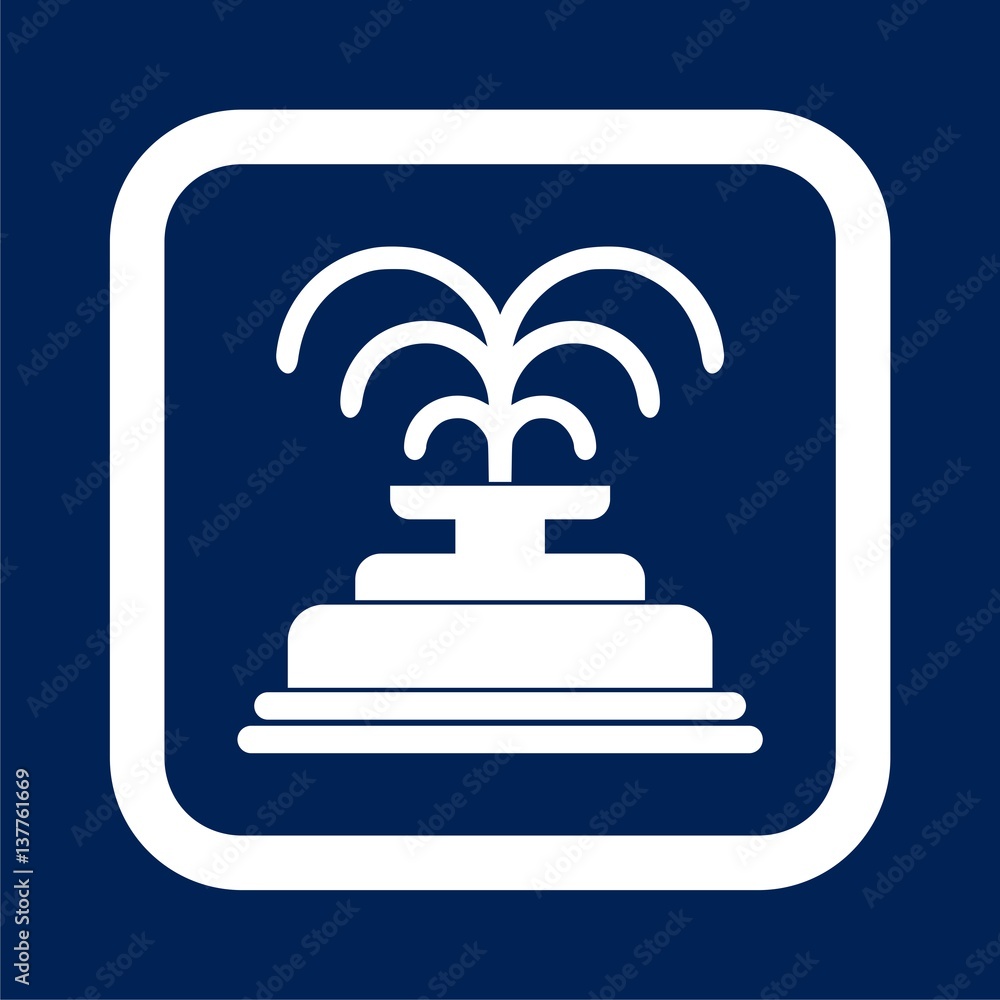 Park fountain icon - Illustration Park fountain icon - Illustration