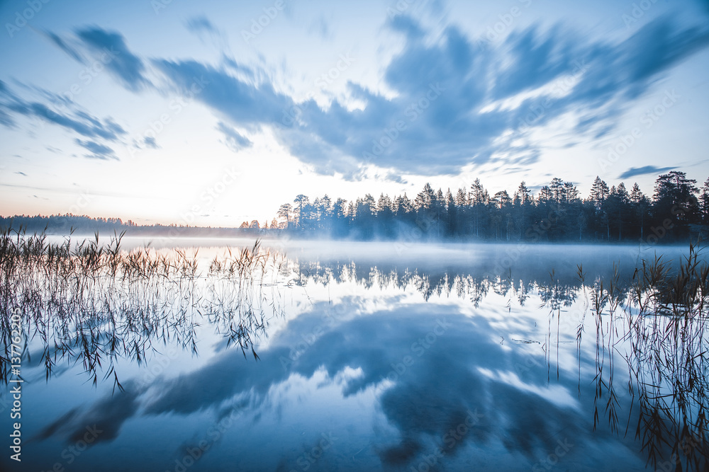 Fototapeta Night lake