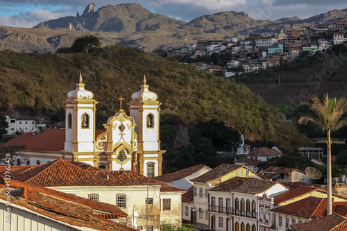 Wallpaper Mural View of historic baroque church Igreja matriz Nossa Senhora do Pilar, Ouro Preto, UNESCO World heritage site, Minas Gerais, Brazil Torontodigital.ca