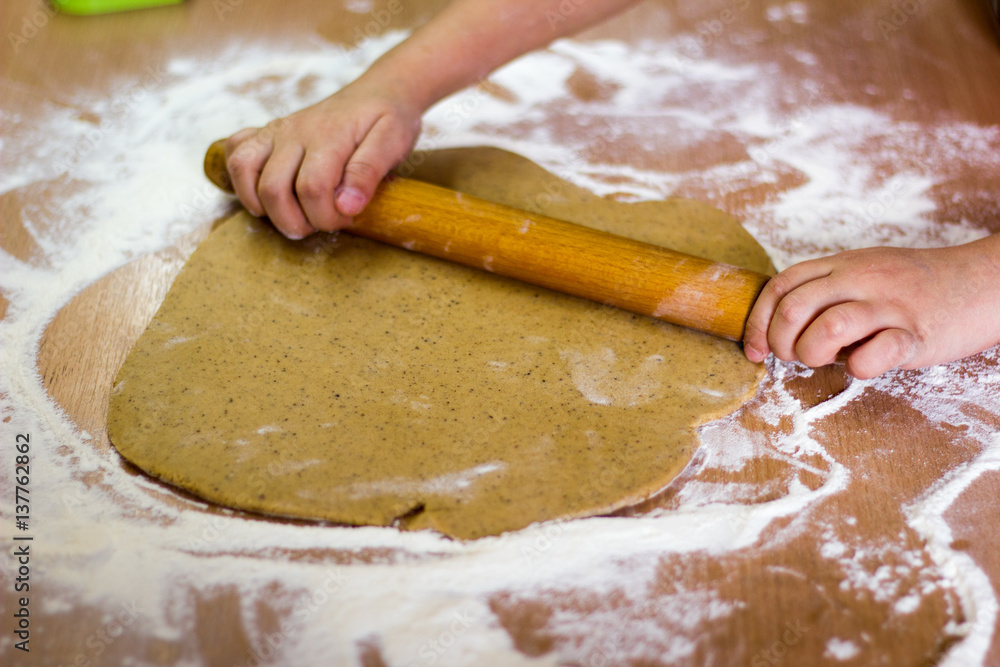 Girl with hearts of dough Girl with hearts of dough