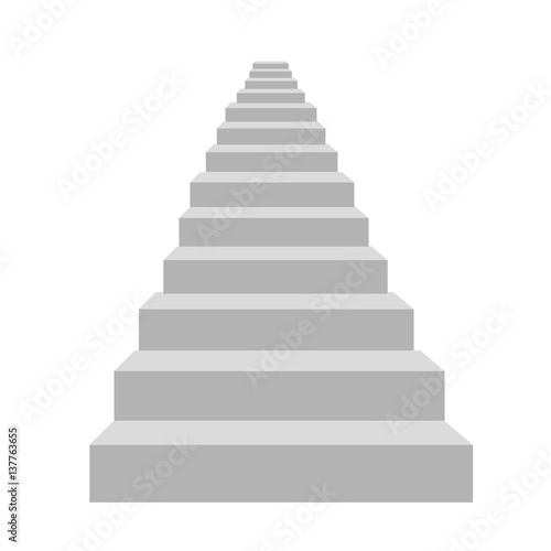 detailed illustration stairs vector illustration on white