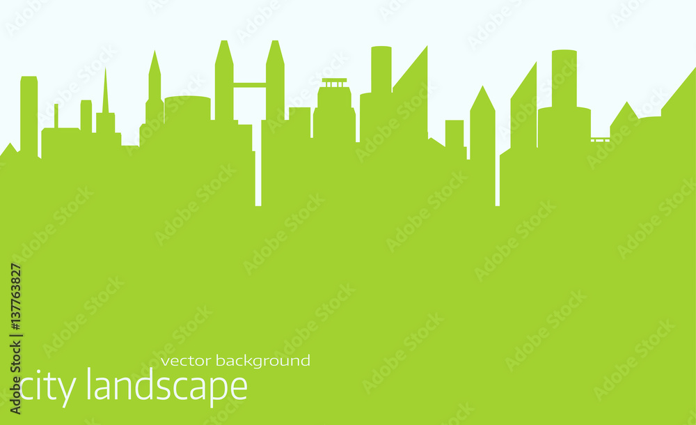 Fototapeta premium City landscape vector background