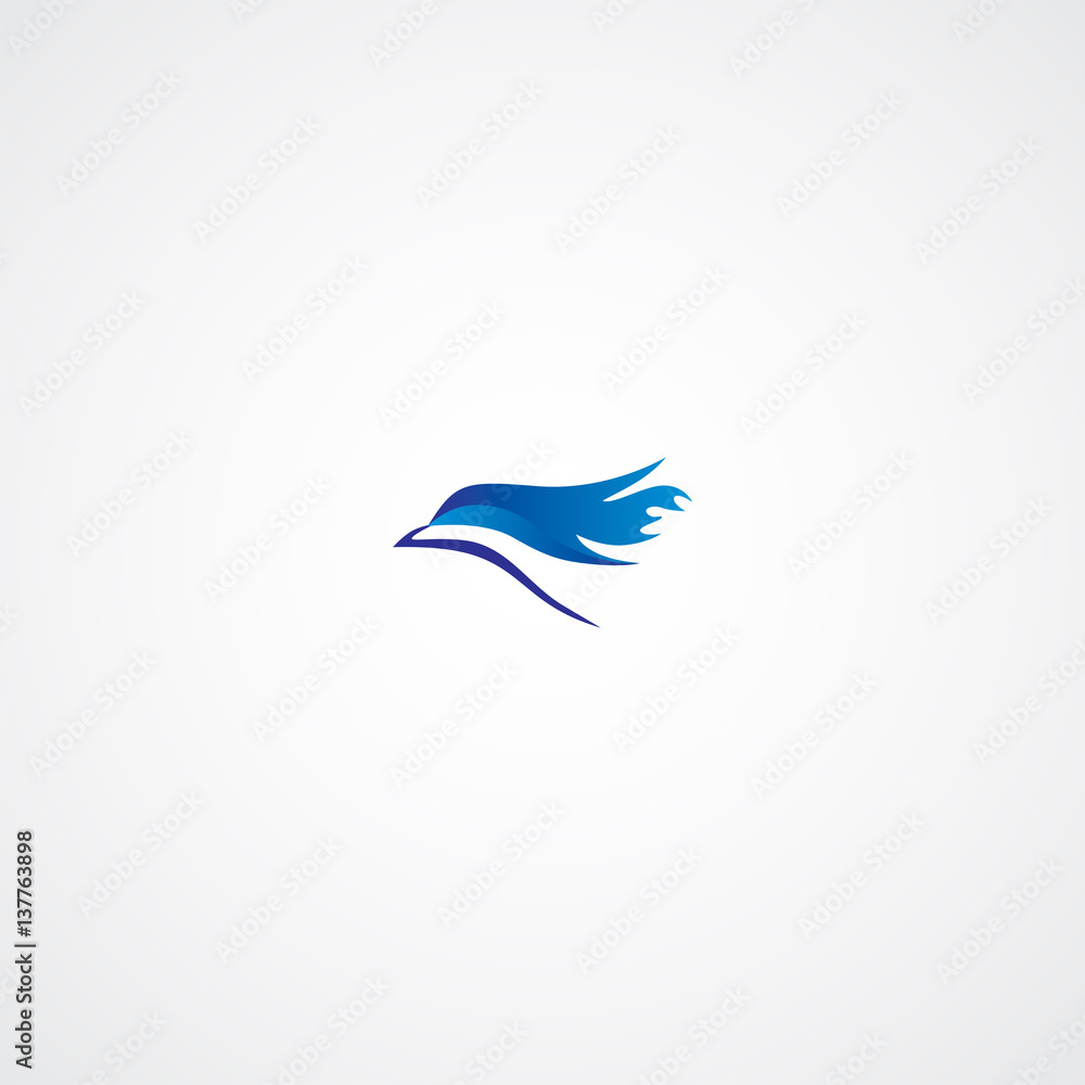 Head Eagle Flying Logo Head Eagle Flying Logo