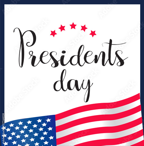 Presidents Day Icon EPS 10 vector stock illustration