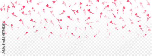 Happy woman's day, Easter, mothers day. Girl and women family design. Vector tiling header with tulips. Spring pattern